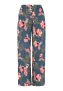Usha Broek ‘Fashion Look’  blauw / donkergroen / lichtroze / donkerrood
