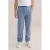 WE Fashion tapered casual broek lichtblauw