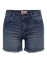 Only Onlblush Mid Sk Dnm Shorts Noos 15196303 Korte Broeken Dark Blue Denim