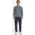 No Excess Pullover V Polo Melange Dusty Blue