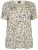 Zizzi Blouse ‘Vmalis’  lichtbeige / blauw / kaki