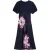 Ted Baker Mitzic Ponte Jurk Met Lijfje En Print Van Marineblauwe Satijn