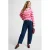 Anytime gestreepte sweater Roze