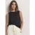 Blouse met gerimpelde ronde hals