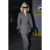 TRENDYOLMİLLA Dames Grijs Gemêleerd Lang Oversized Blazers