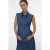 MAMALICIOUS zwangerschaps blousejurk medium blue denim