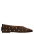 Manfield suède ballerina’s met studs donkerbruin