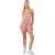 Brave Soul Mouwloze playsuit met V-hals en bladerenprint voor dames (Roze)
