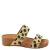 Lazamani Ellie leren slippers met sleehak en kraaltjes beige
