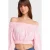 Schoudervrije Crop Blouse
