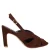 Manfield suède sandalettes bruin