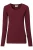 HAKRO Regular Fit Dames T-shirt wijnrood, Effen