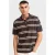 Redefined Rebel regular gestreepte polo bruin