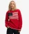 Athletic Essentials Americana Flag Crewneck Trui Red