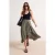 TRENDYOLMİLLA Dames Kaki Effen Maxi Asymmetrisch Asymmetrisch Rokken