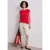 Street One Dames 7/8 Slim Legs broek in satijnlook in Beige