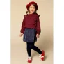 LOOXS little fluwelen A-lijn rok donkerblauw