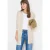 Cecil Dames Lang basisvest in Beige