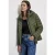 Street One Dames Kort gewatteerd jack in Groen
