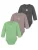 normani Rompertje/body ‘Tuai’  antraciet / groen / pink / wit