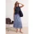 TRENDYOLMİLLA Dames Blauw Paisley Midi Skater Rokken