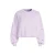 Anytime sweater met naaddetail en plooien lila