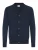 !Solid Gebreid vest ‘Akalma’  navy