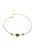 faina Armband  rose-goud / donkergroen / transparant