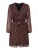 ONLY Jurk ‘ONLCERA’  lila / rood / zwart