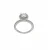 Eternelle Sterring met Halo, 925 Sterling Zilver, BIAN025