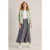 White Stuff Jada Jersey Maxi Skirt Navy Print