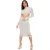 Missy Empire Midi-rok met uitsnijdingen voor dames (Salie)