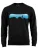 Cotton Prime Sweatshirt ‘Snowboard’  lichtblauw / zwart