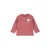Dirkje rechtvallende longsleeve met backprint – rood