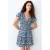 MANGO TEEN korte jurk donkerblauw