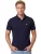 Navy polo Barbour tailored fit 3 knoops sluiting