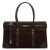 Manfield suede schoudertas donkerbruin