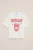 WE Fashion – Meisjes oversized T-shirt met print – Oversized – Felrood – Katoen –