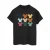 Disney Dames/Dames Mickey Mouse Hoofden Vierkant Katoenen Vriendje T-shirt (Zwart)
