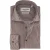 Overhemd Ledub Modern Fit bruin gestreept stretch