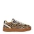 Maruti Yale leren sneakers met ponyhair en panterprint beige/zwart