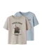 NAME IT Shirt ‘NMMVOTO’  opaal / bruin / grijs / zwart