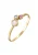 ELLI PREMIUM Ring  blauw / goud / pink
