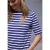 Street One Dames Gestreept shirt in Blauw