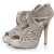 Prada, lasergesneden platform sandalen met open neus
