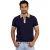 Poloshirt Scotland Blue donkerblauw V-hals piqué