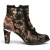 Laura Vita Floral Dames Victoriaanse bronzen leren enkellaarzen – Alcbaneo-130
