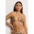 JOSH V niet-voorgevormde triangel bikinitop Everly bruin/ecru