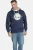 Charles Colby +FIT Collectie hoodie EARL COLUM Plus Size met printopdruk donkerblauw