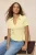 TRENDYOLMİLLA Dames Geel Effen Kort Peplum Blouses